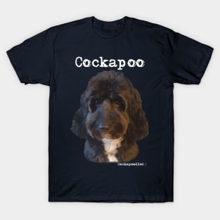 Black and White Cockapoo / Spoodle and Doodle Dog T-Shirt